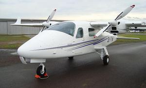 The Tecnam P2006T at Bankstown's Schofields Flying Club during its recent Australian demo tour.